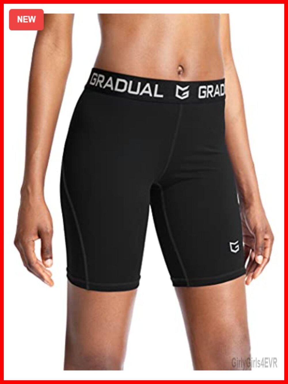 Women's Compression Volleyball Shorts, Moisture Wicking, Mid Rise, 7 Inch,